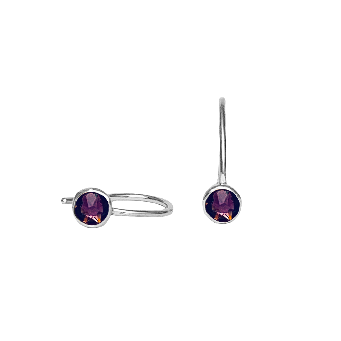 Add instant romance to your look. These amethyst crystal drop earrings dance with your every move, capturing hearts wherever you go.