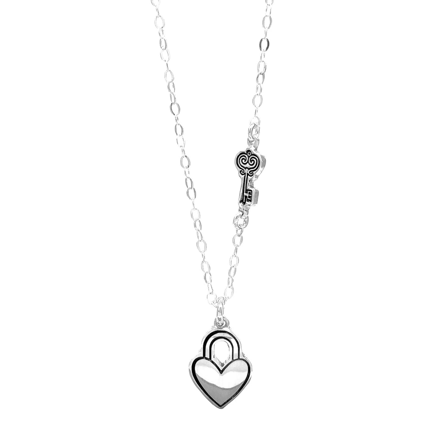 Necklace | Heart Padlock & Key