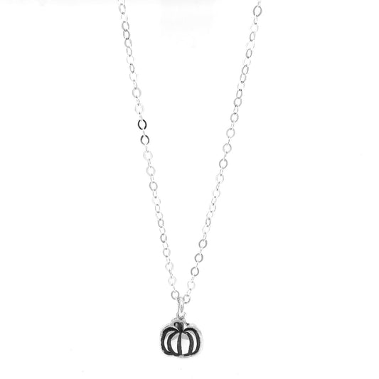 Necklace | Tiny Charm on Chain | Pumpkin