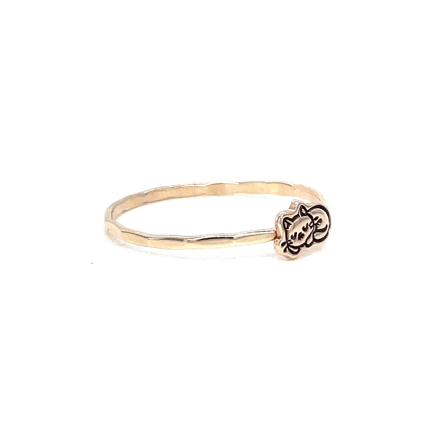 Stacking Ring | Charm Ring | Sleeping Cat