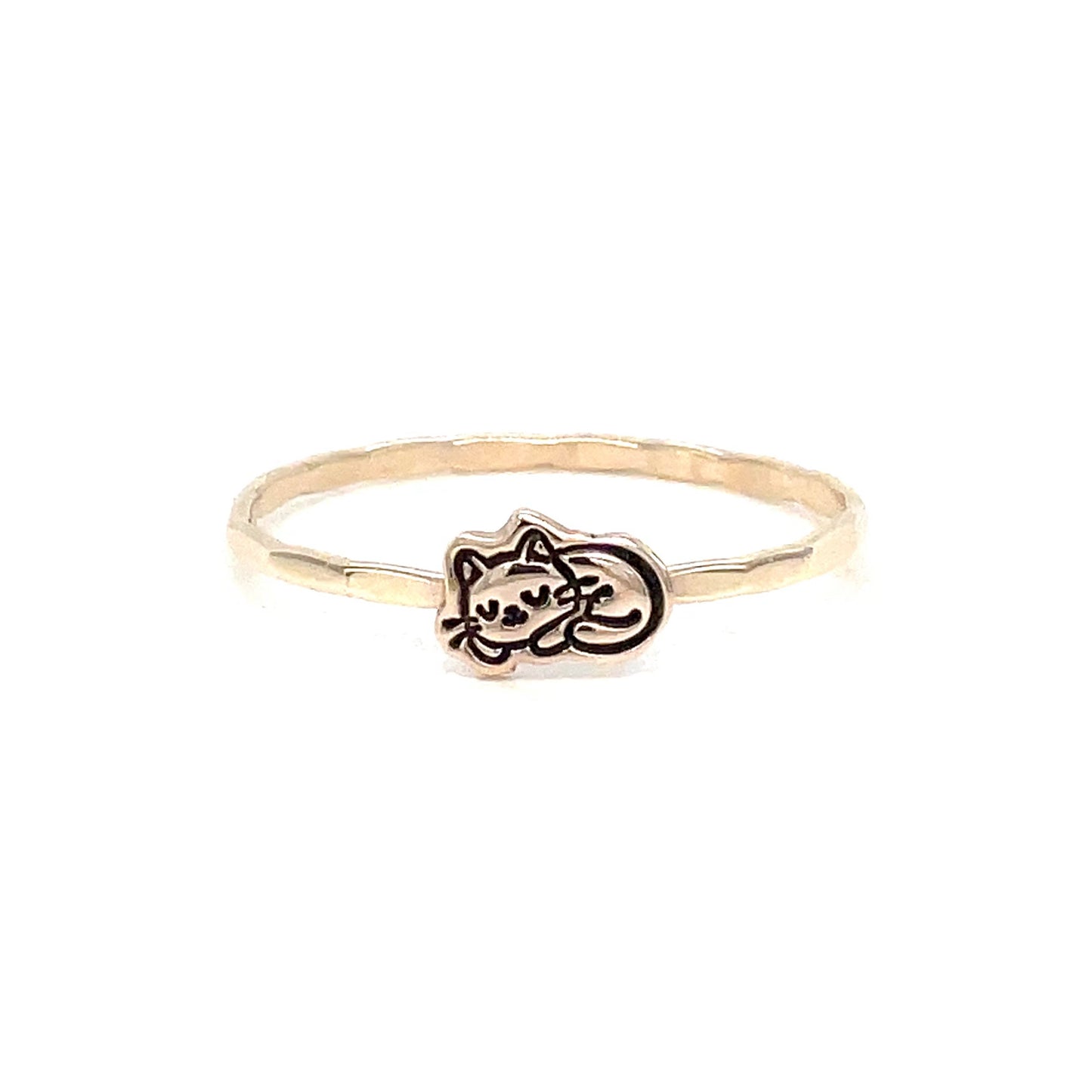 Stacking Ring | Charm Ring | Sleeping Cat