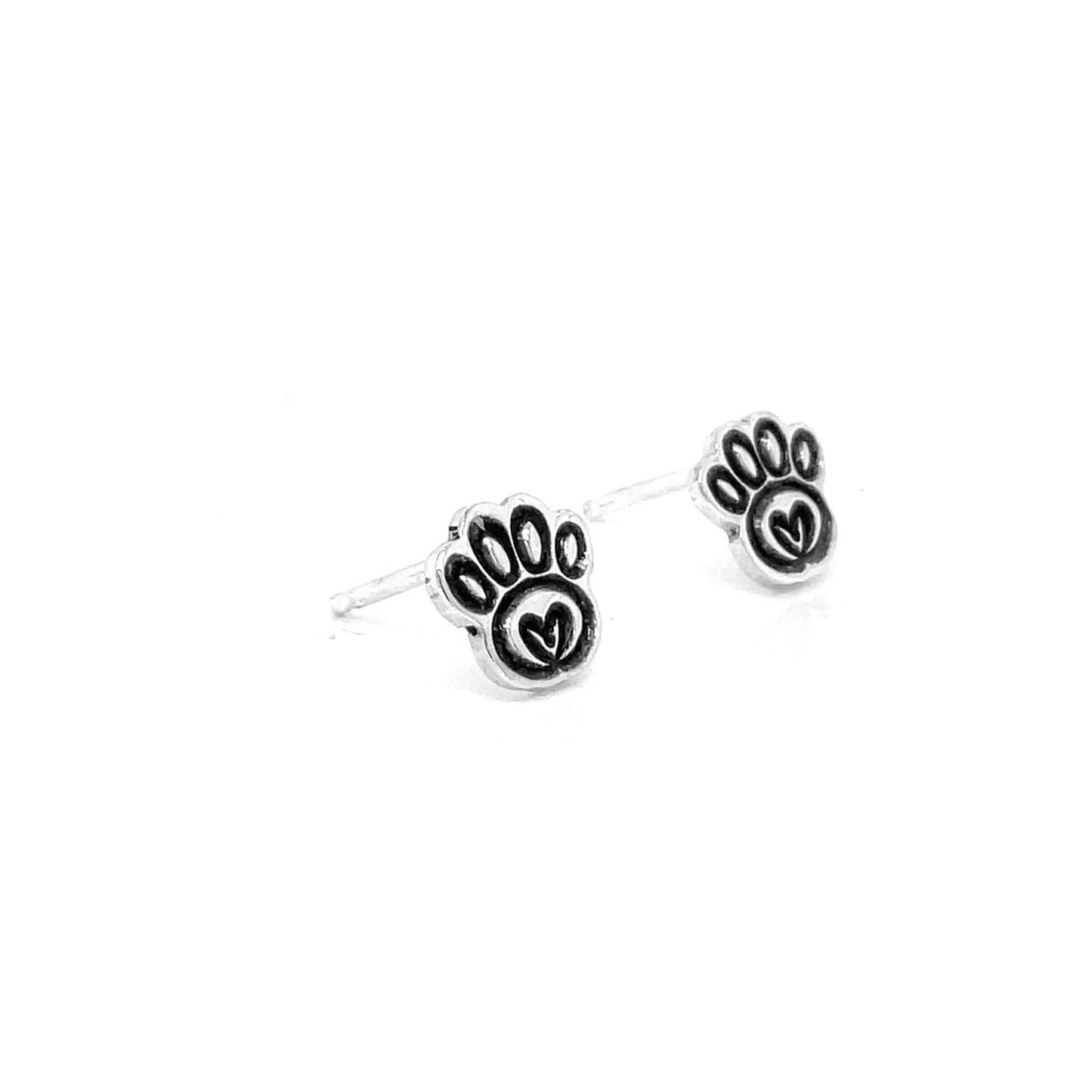 Earrings | Studs | Paw with Heart