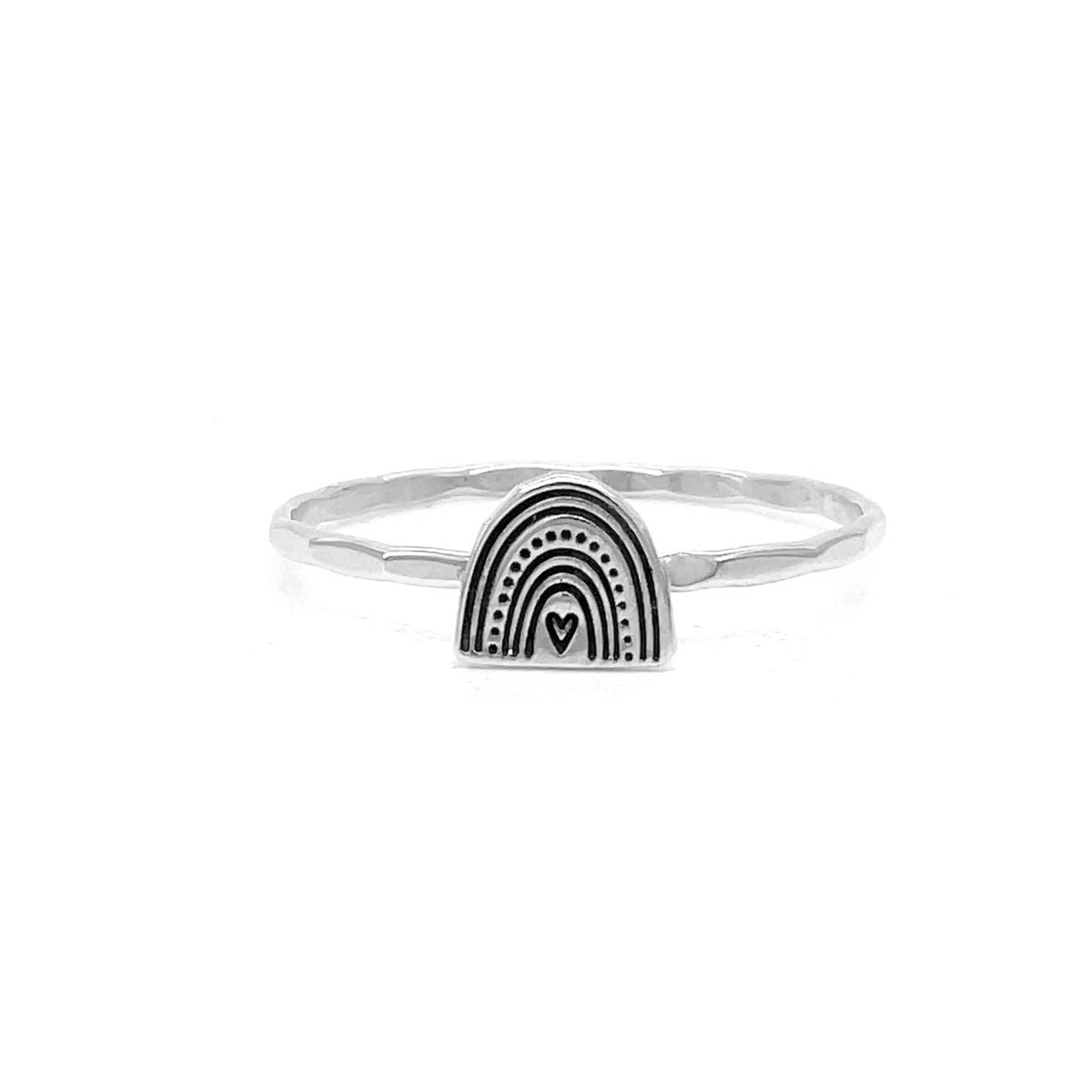 Stacking Ring | Charm Ring | Rainbow Heart